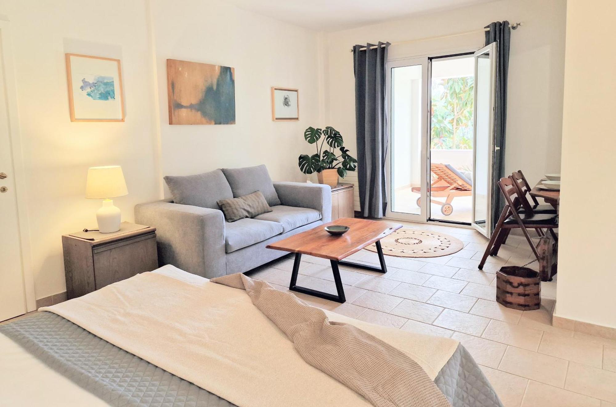 Kalamies - Secluded Beach Apartments Skala  エクステリア 写真
